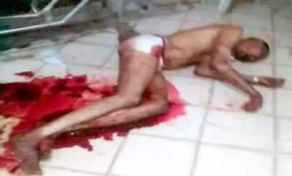 Graphic Photo: NURTW Member Allegedly Stabs Vice Chairman Over Girlfriend